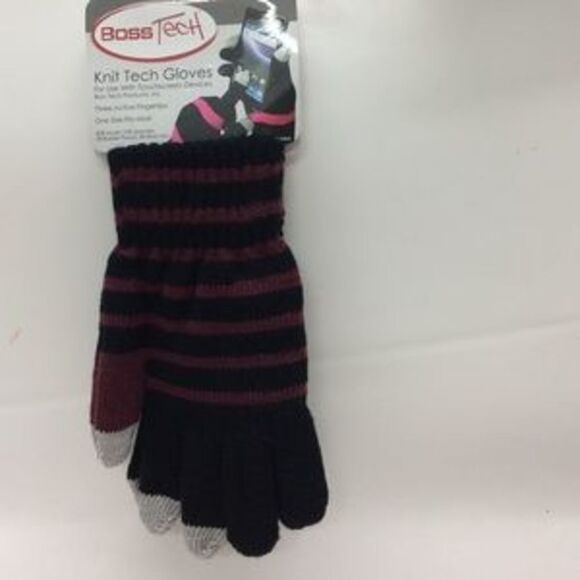boss tech Accessories - Women Knit Gloves W/ Active Fingerprints 11797